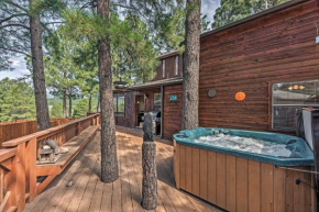 Cozy Ruidoso Cabin with Private Hot Tub and Large Deck